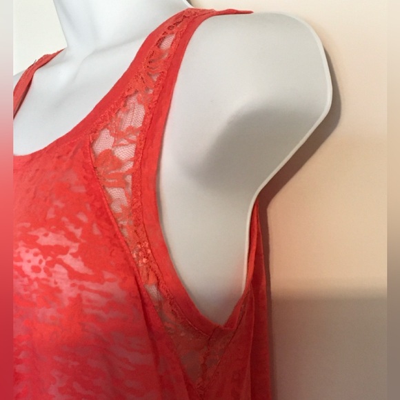 2pk Sheer Lace Trim Tank - Picture 5 of 7